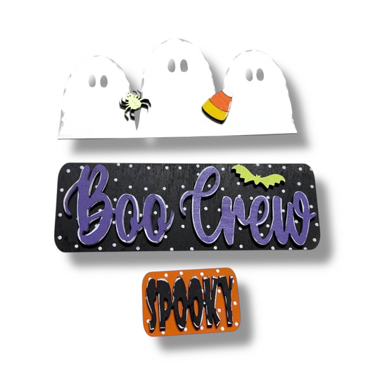 Boo Crew Interchangeable Wood Sign | DIY