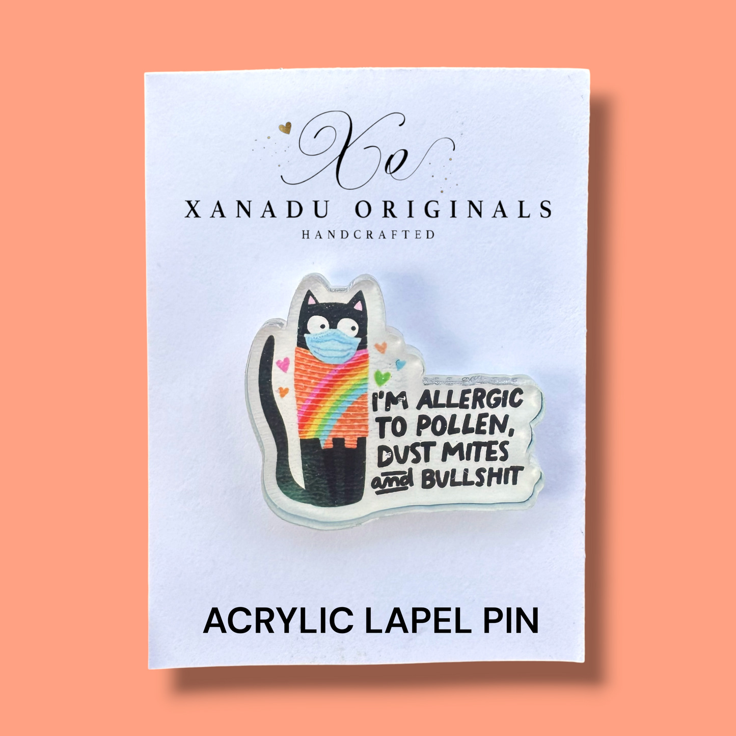 Allergic To Pollen Lapel Pin