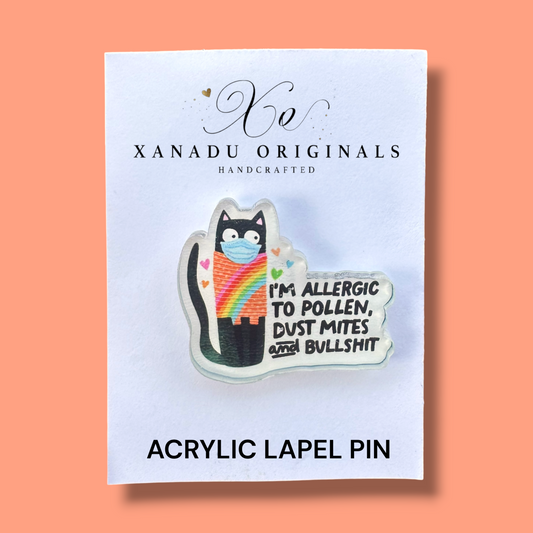 Allergic To Pollen Lapel Pin