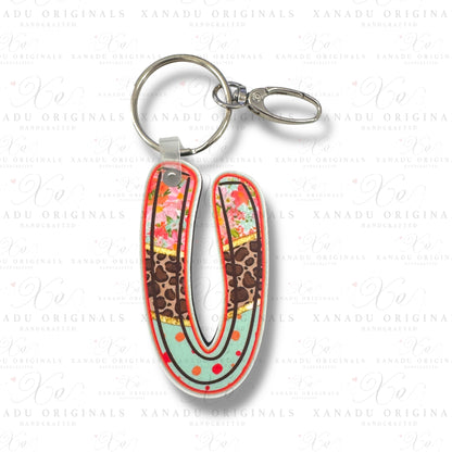 Blooming Safari Alpha Keychains (A-Z) | Bag Tag