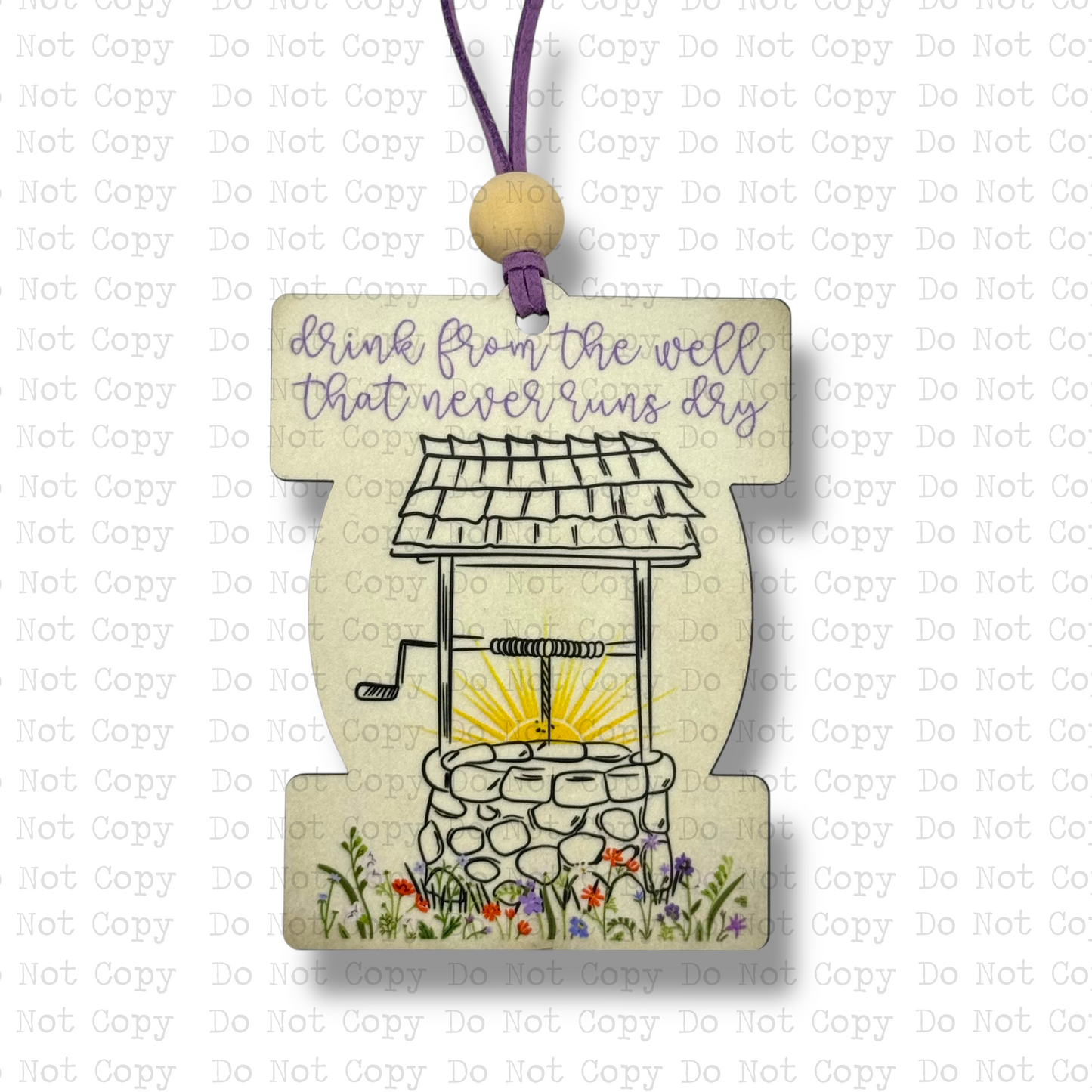 Drink From The Well Car Charm