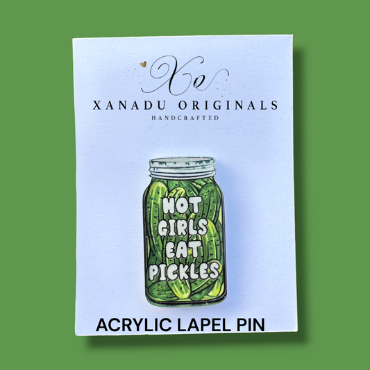 Hot Girls Eat Pickles Lapel Pin