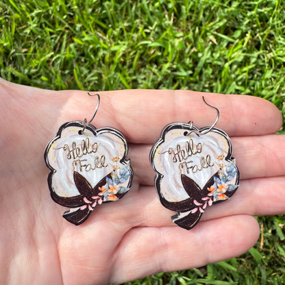 Fall Cotton Earrings