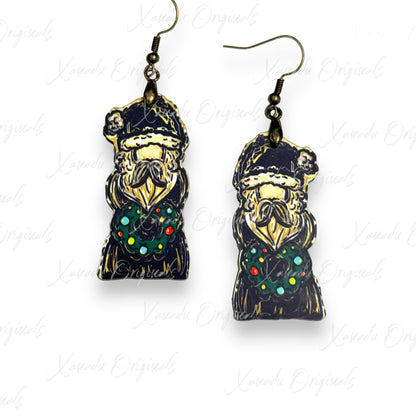 Old World Santa Earrings