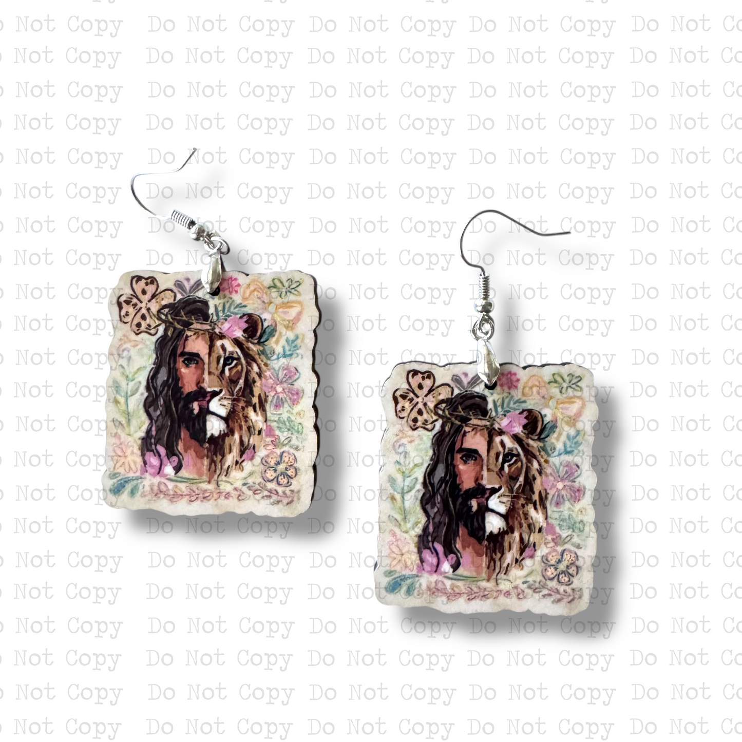 Jesus Lion Earrings