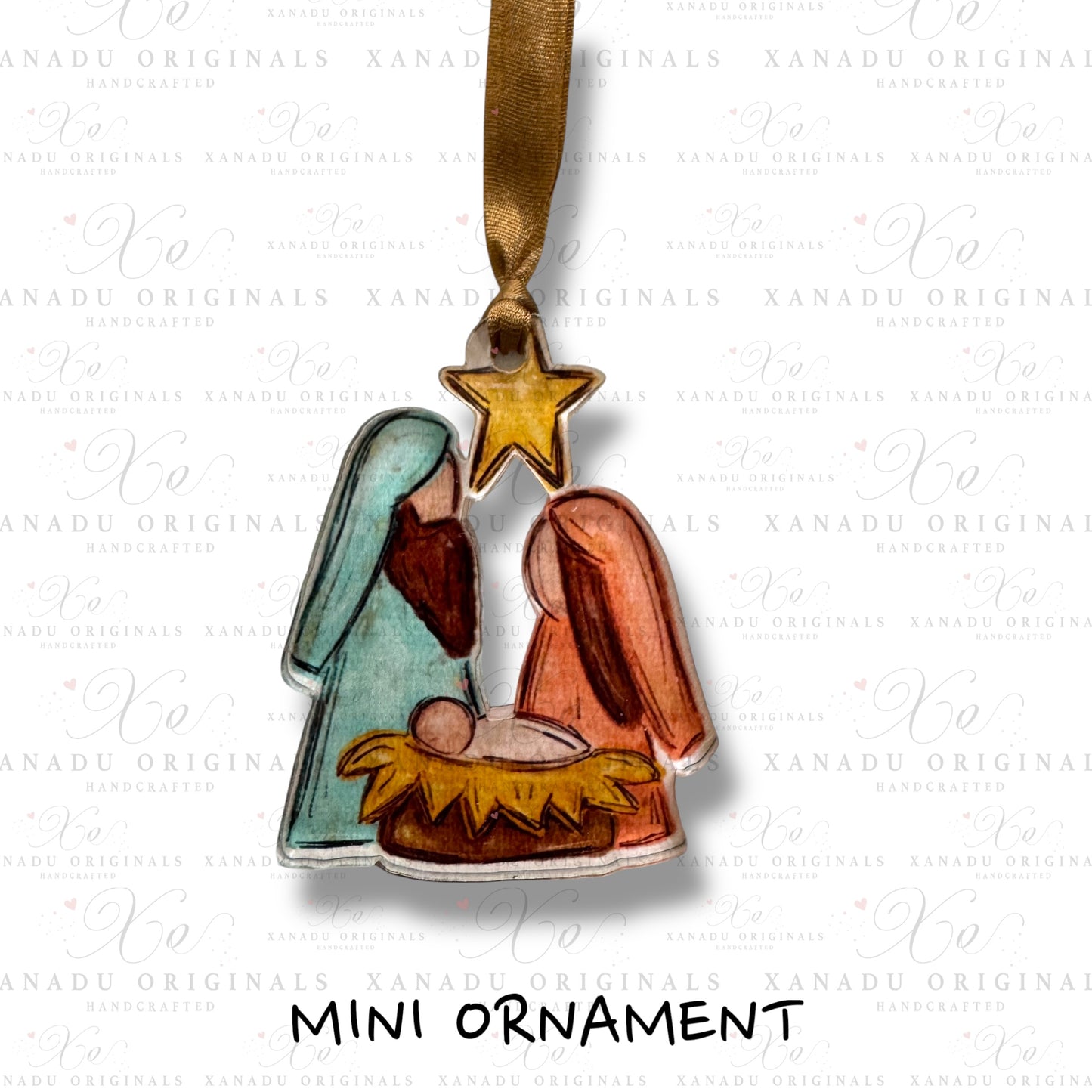 Manger Scene Mini Ornament