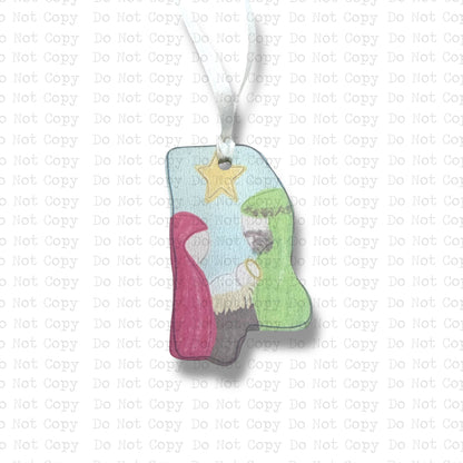 Mississippi Nativity Gift Mini Ornament