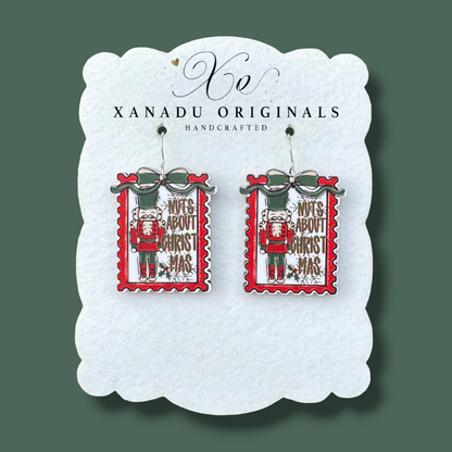 Nuts About Christ Mas Earrings