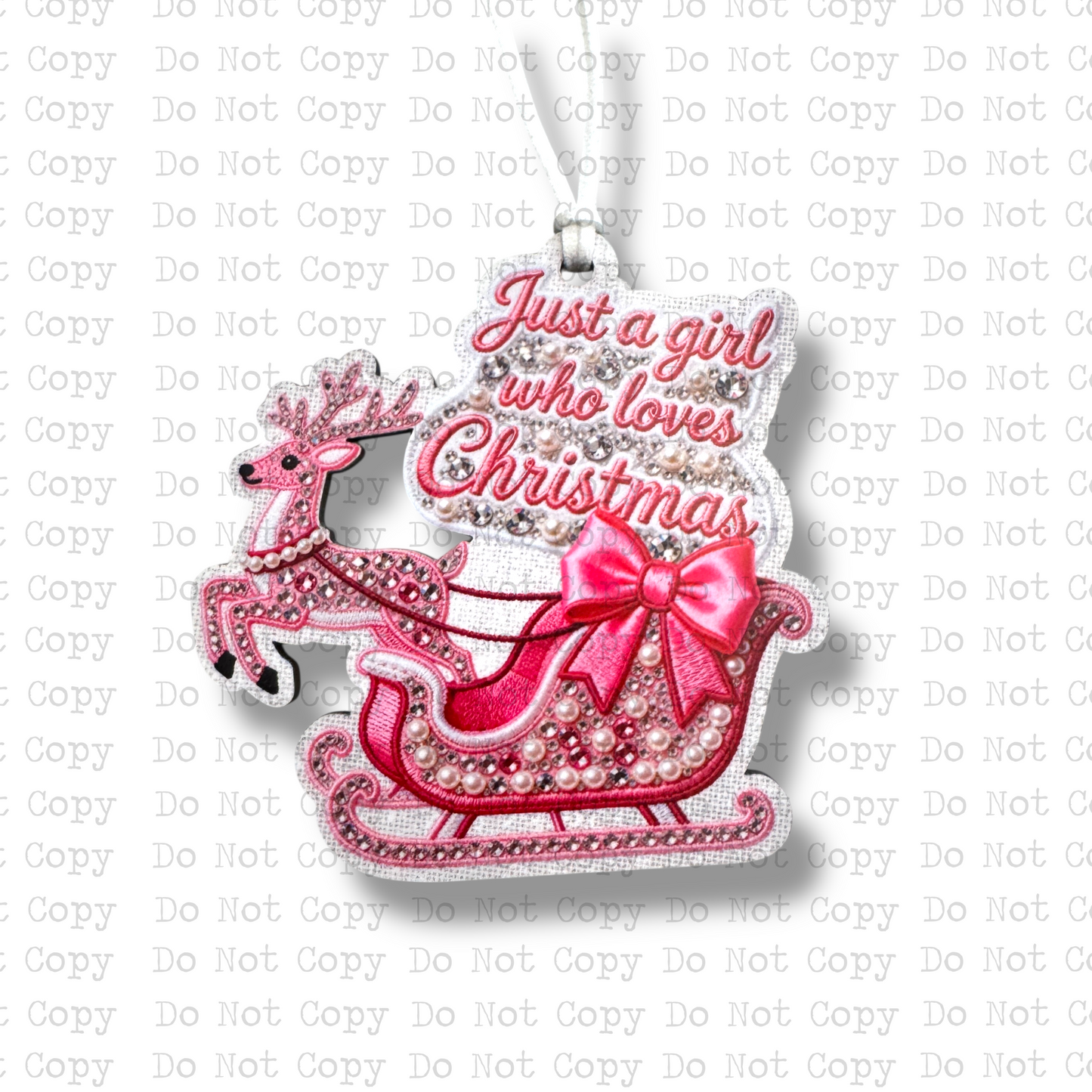 Just A Girl Christmas Ornament