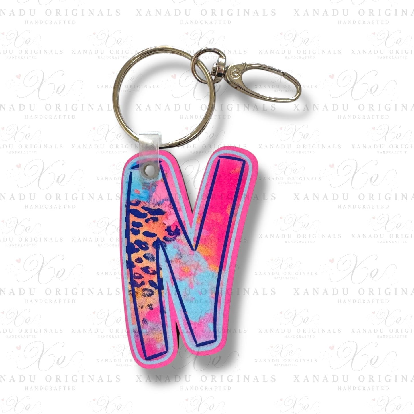 Funky Feline Alpha Keychains (A-Z) | Bag Tag