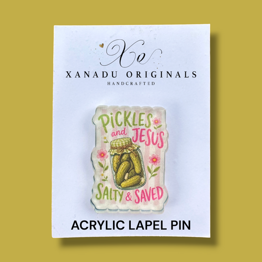 Pickles And Jesus Lapel Pin
