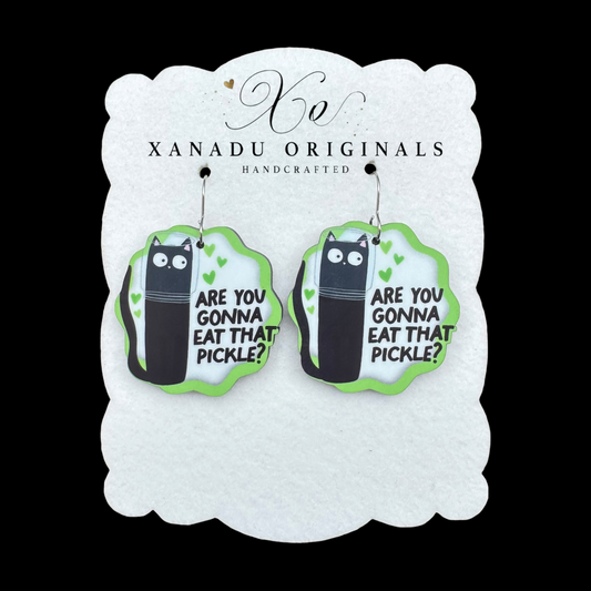 Are You Gonna Eat That Pickle Earrings