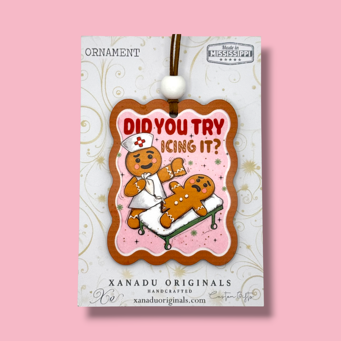 Did You Ice It Gingerbread Christmas Ornament