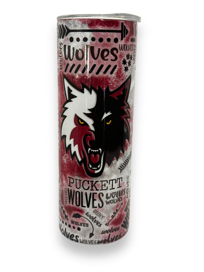 Puckett Wolves Straight Tumbler | 20 oz