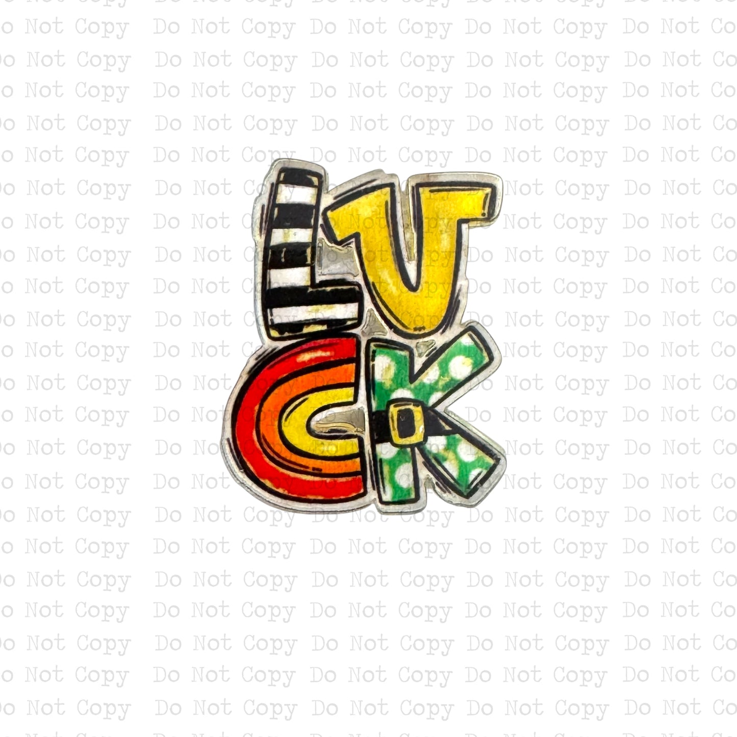 Luck Interchangeable Badge Button with Reel Option