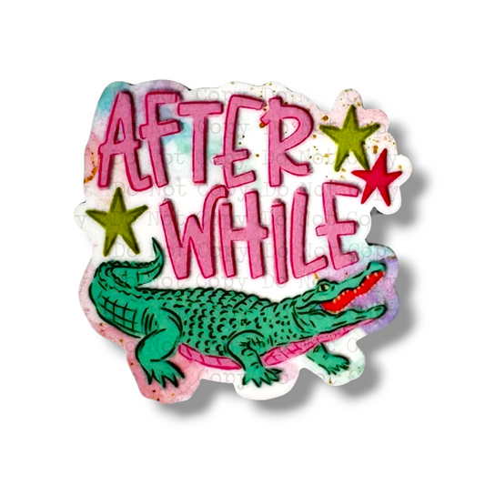 After While Crocodile Lapel Pin