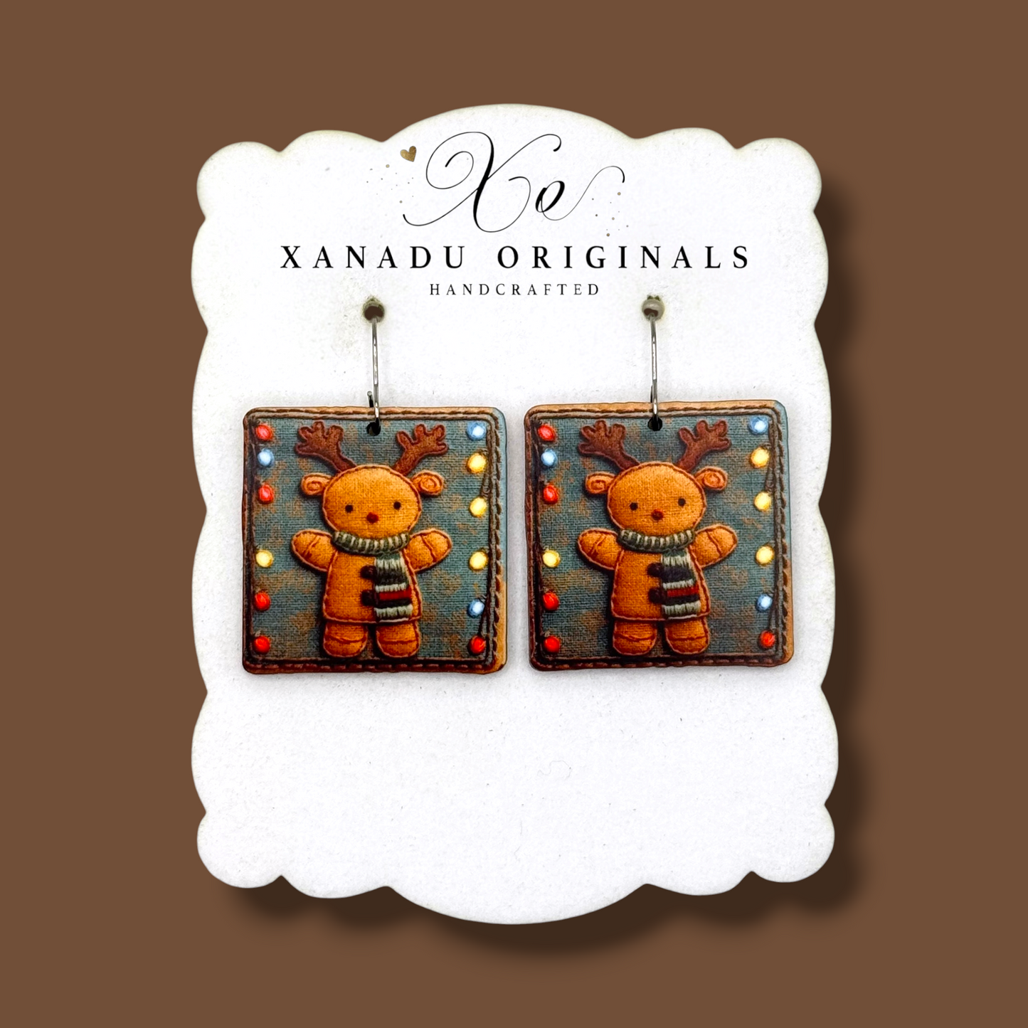 Reindeer Tapestry Earrings