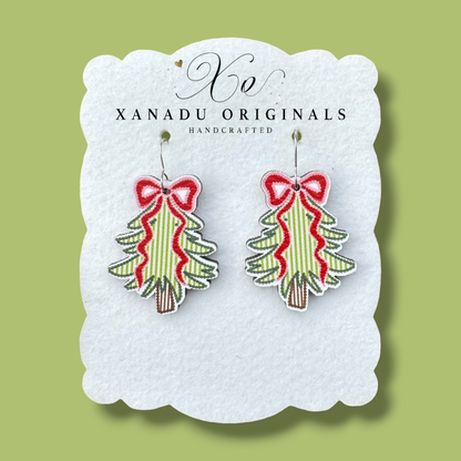 Seersucker Tree Earrings