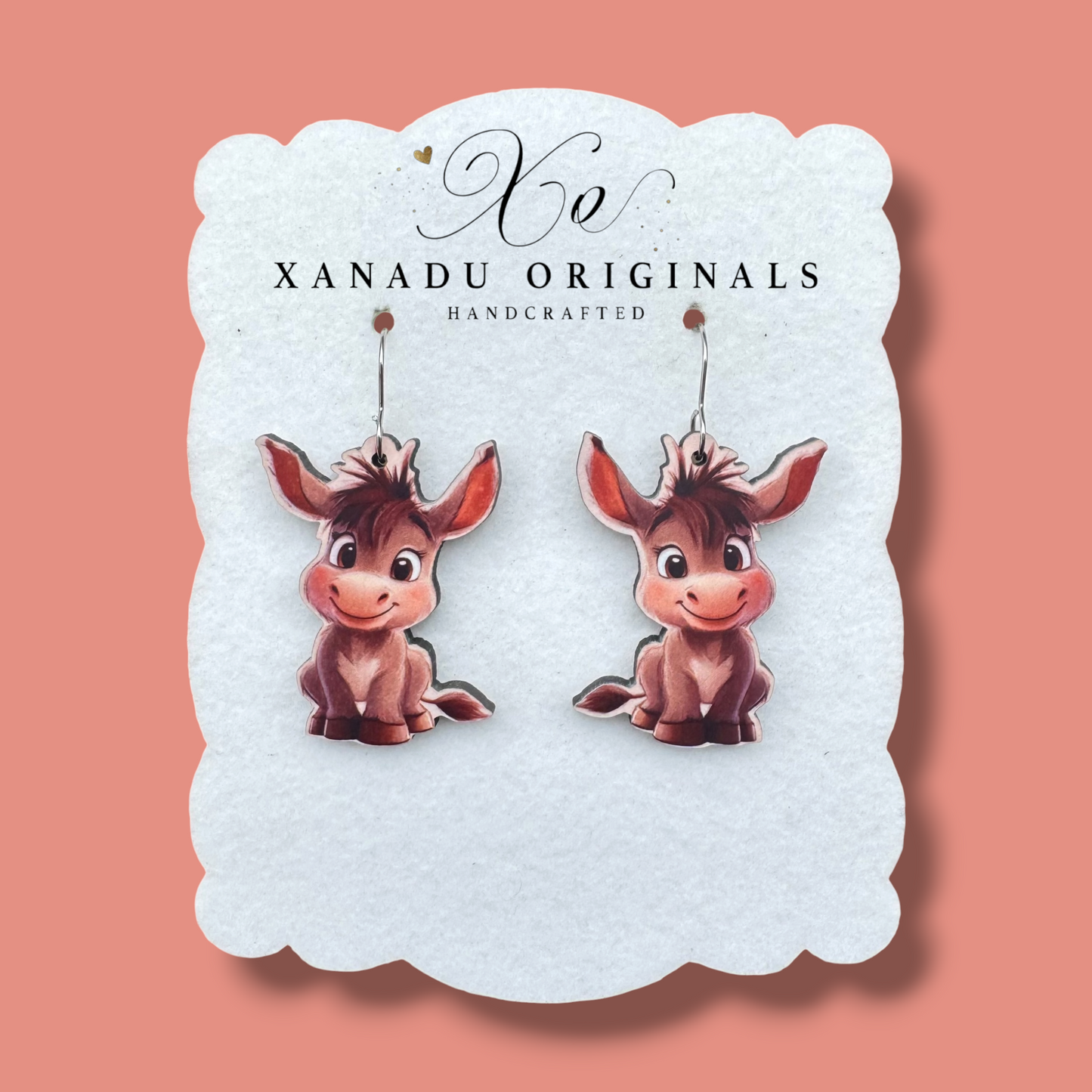 Happy Donkey Earrings