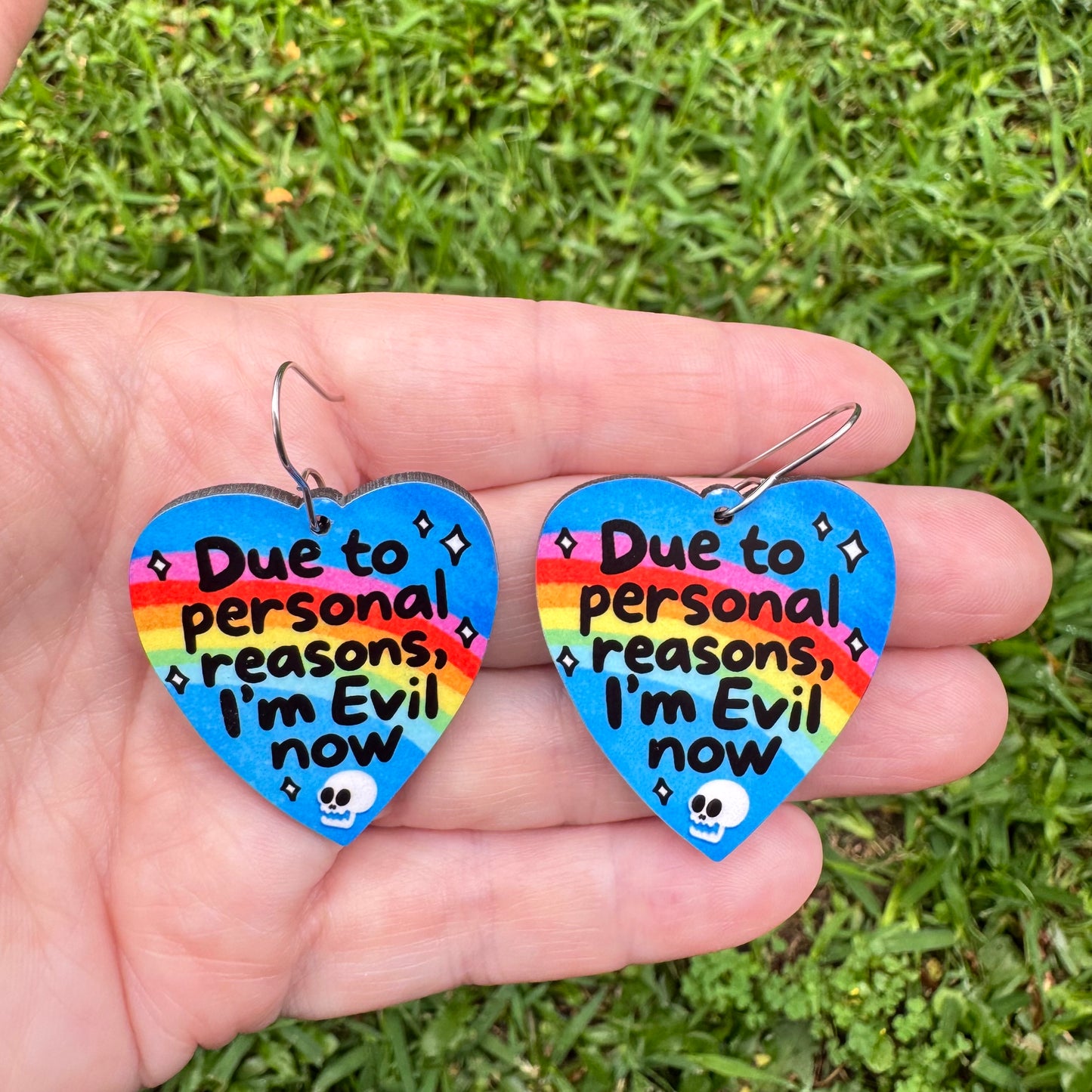 I'm Evil Now Earrings