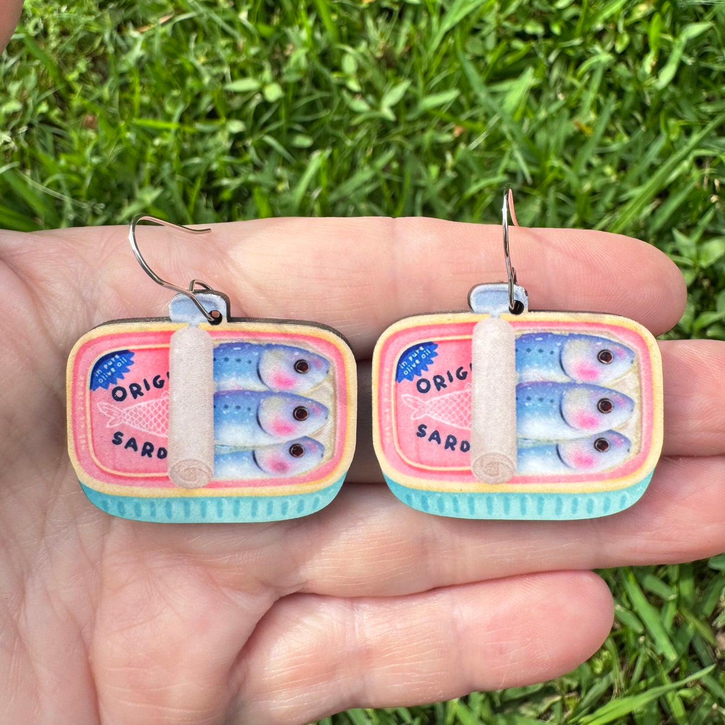 Sardine Can Earrings