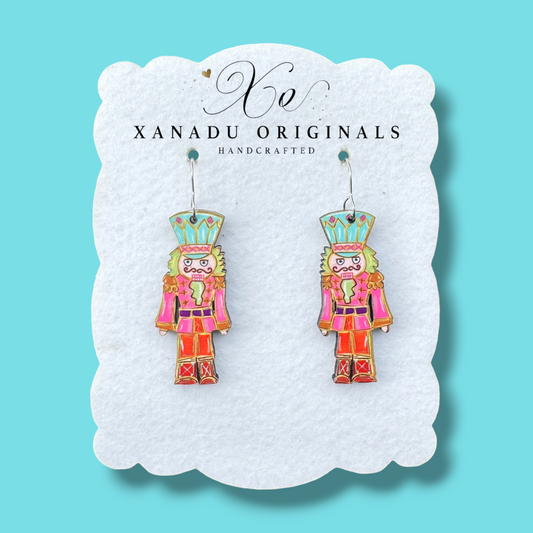 Bright Nutcracker Earrings