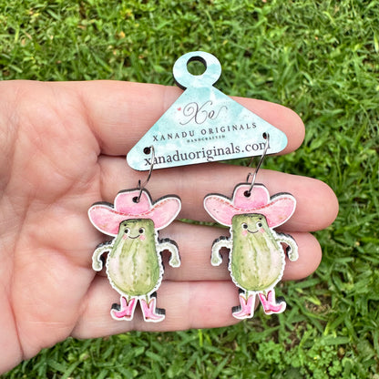Cowgirl Pickle Earrings