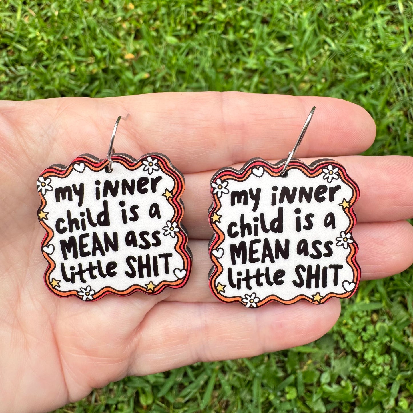 My Inner Child Is Mean Earrings
