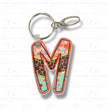 Blooming Safari Alpha Keychains (A-Z) | Bag Tag