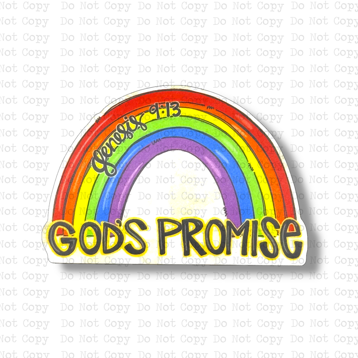 God's Rainbow Promise Magnet
