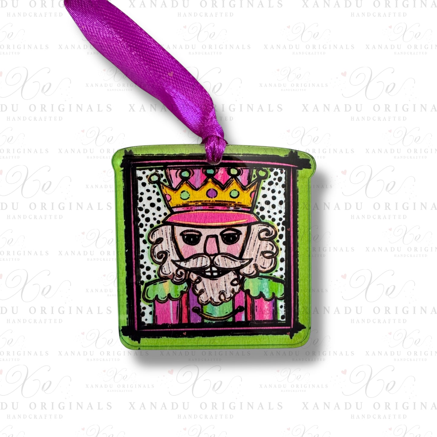 Dalmatian Dot Nutcracker Mini Ornament