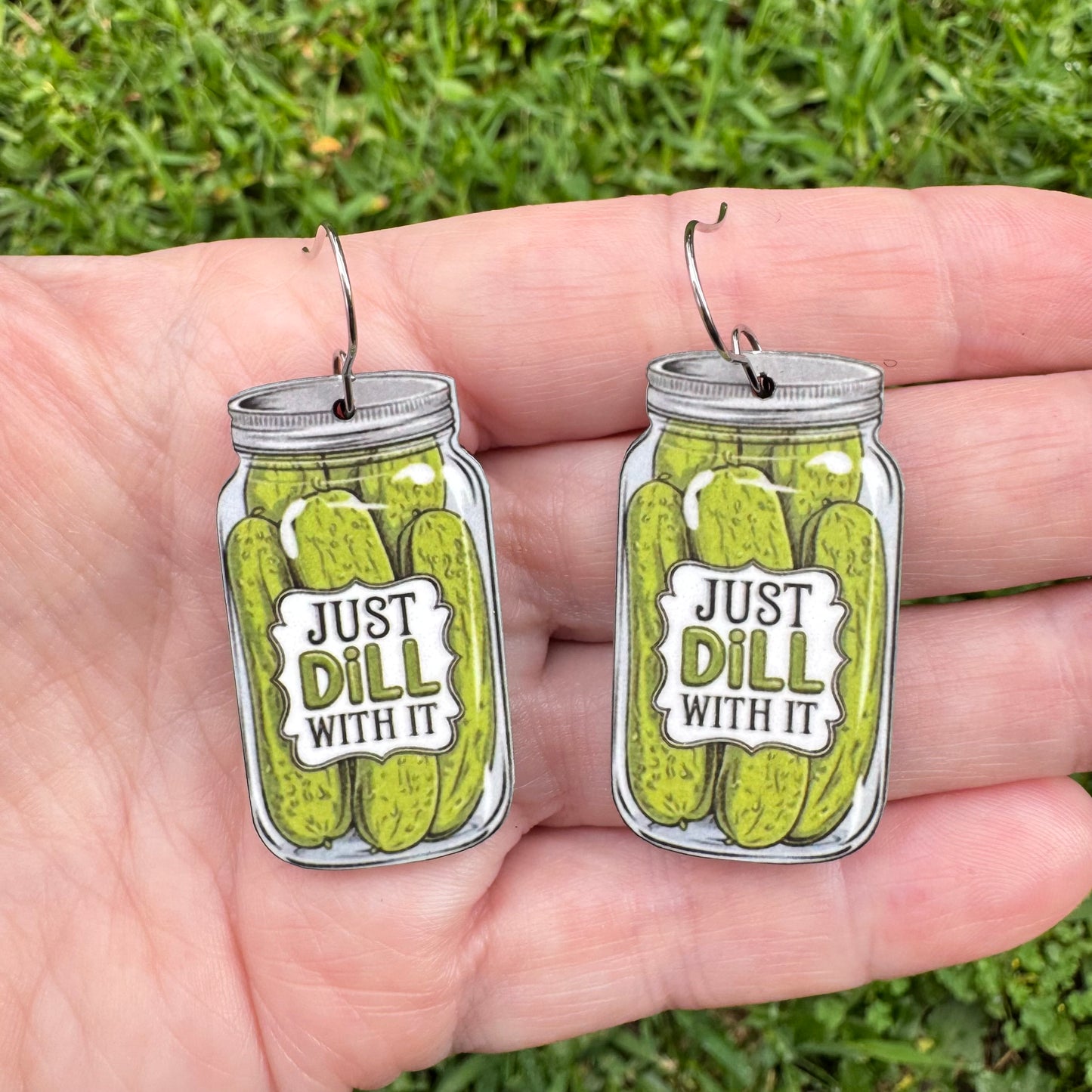 Dill With It Pickle Earrings