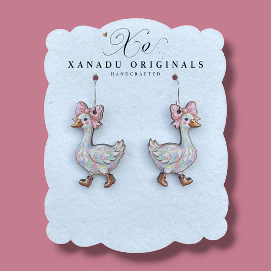 Whimsical Goose Earrings