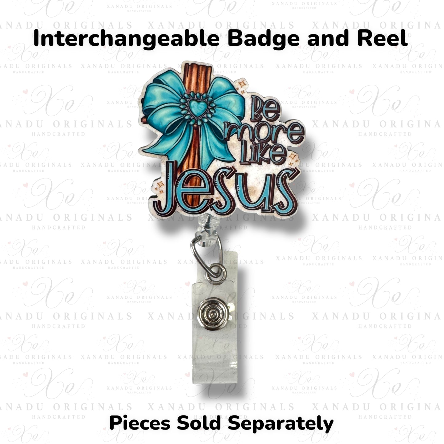 Be More Like Jesus Interchangeable Badge Button with Reel Option