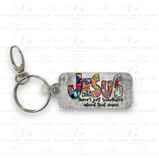 Jesus That Name Rectangle Keychain | Bag Tag
