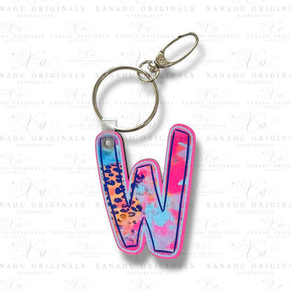 Funky Feline Alpha Keychains (A-Z) | Bag Tag