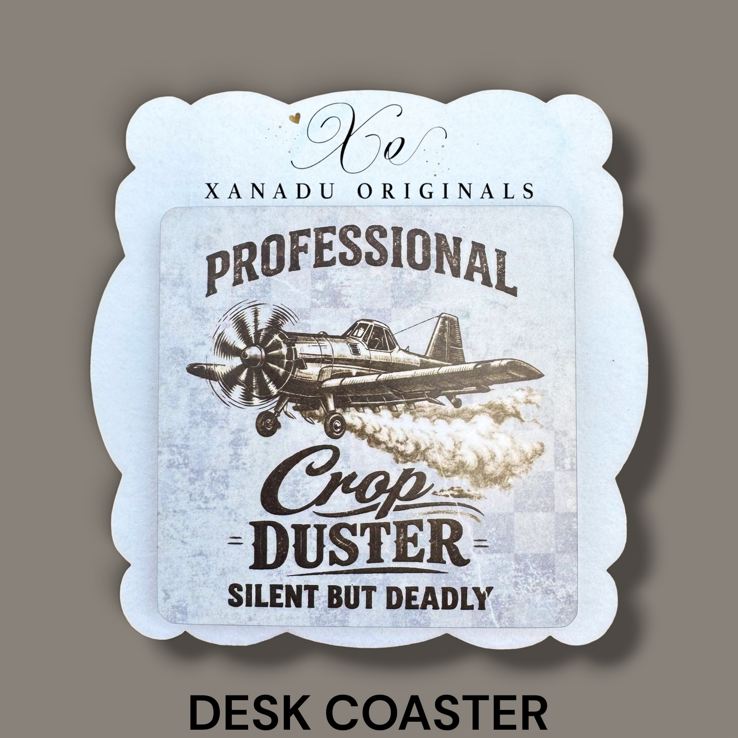 Professional Crop Duster Coaster