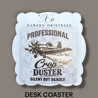 Professional Crop Duster Coaster