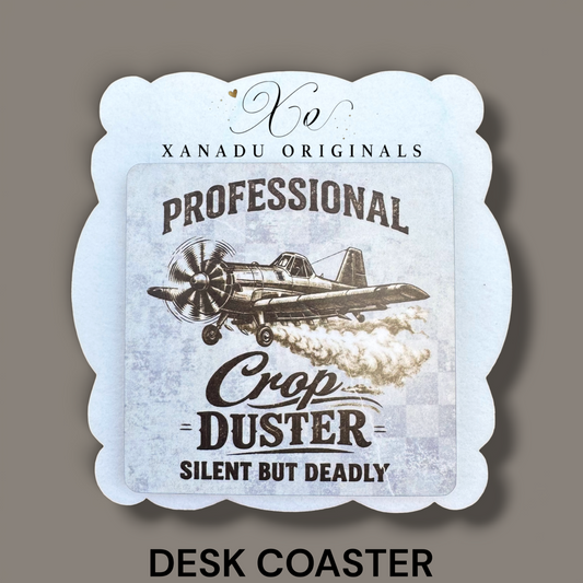 Professional Crop Duster Coaster