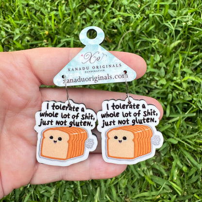 Can't Tolerate Gluten Earrings