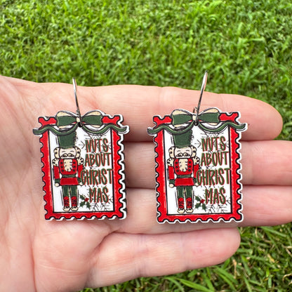 Nuts About Christ Mas Earrings