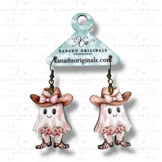 Sassy Cowgirl Ghost Earrings