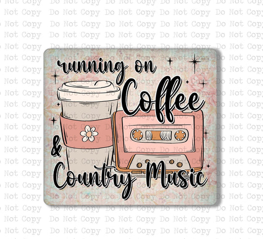 Country Music and Coffee Magnet