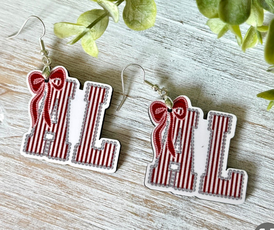Alabama Seersucker Earrings