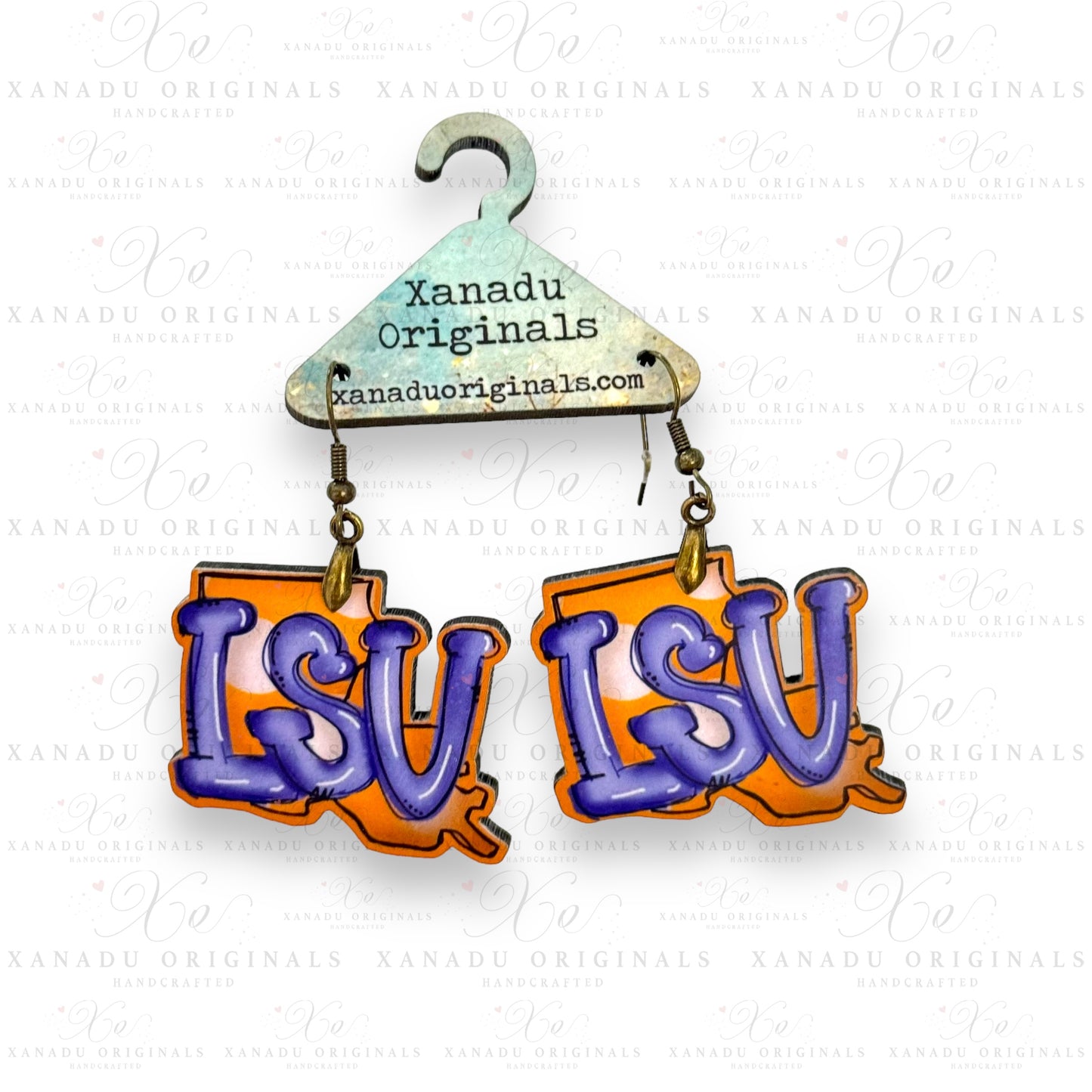 LSU State Earrings