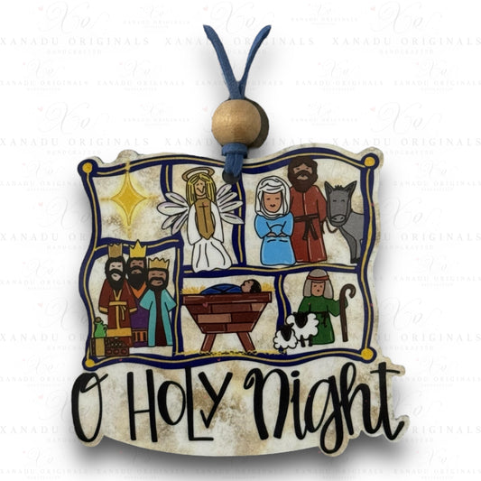 O Holy Night Wood Ornament