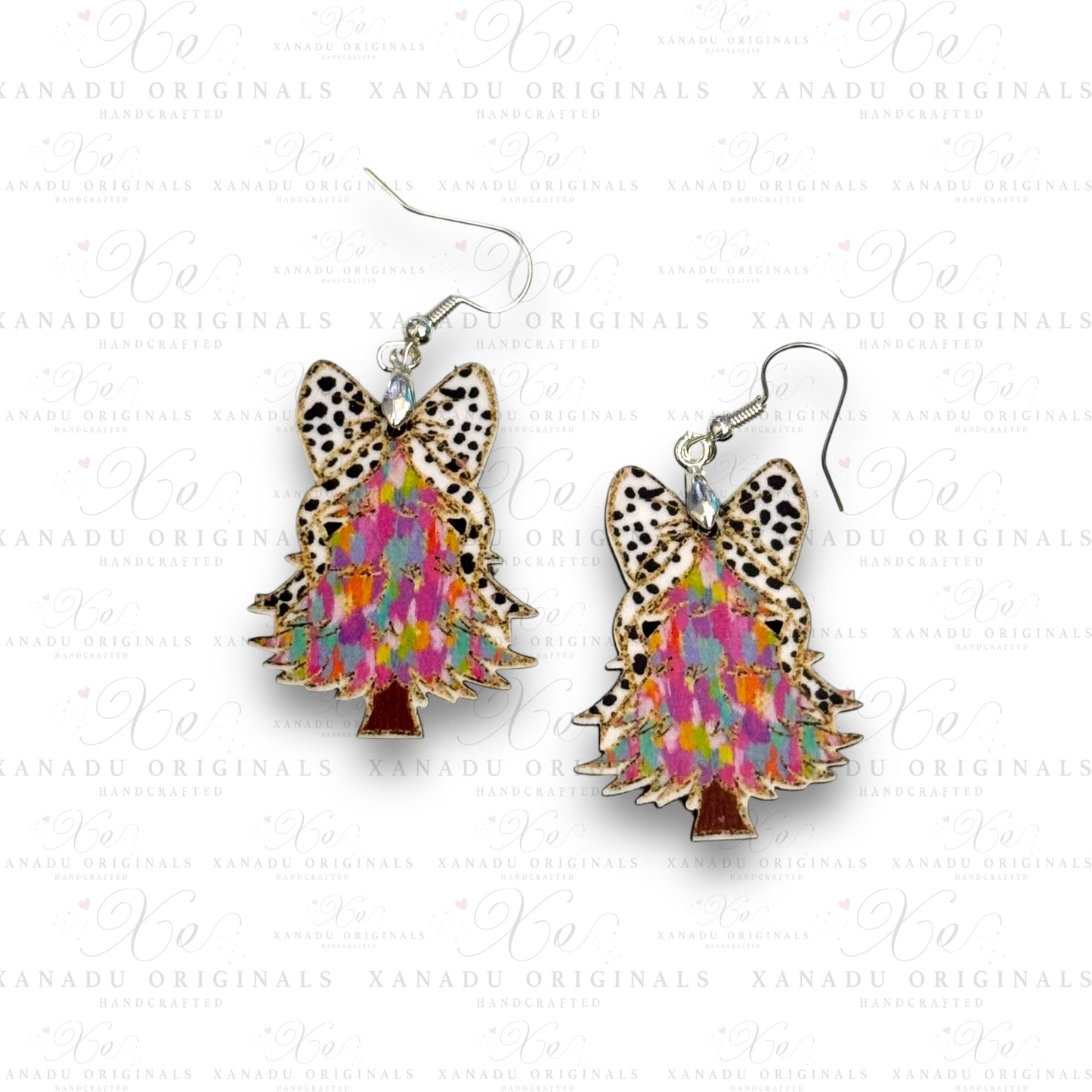 Colorful Coquette Tree Earrings