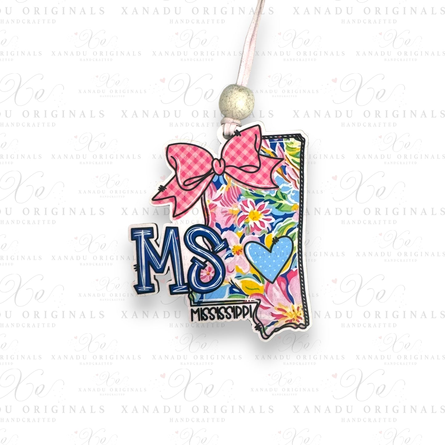 Mississippi Floral Ornament