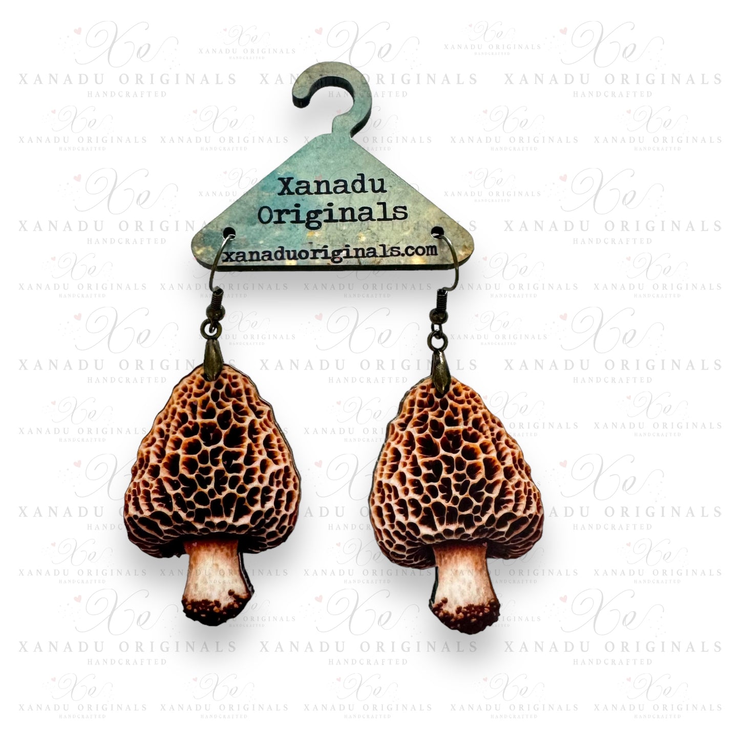 Morel Mushroom Earrings