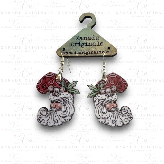 Santa Mouse Earrings